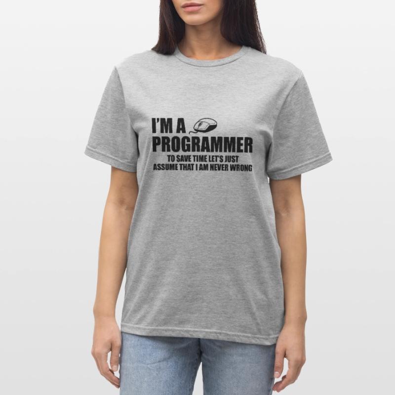 Programmer Programming Computer Science Gift Unisex Polycotton T-Shirt