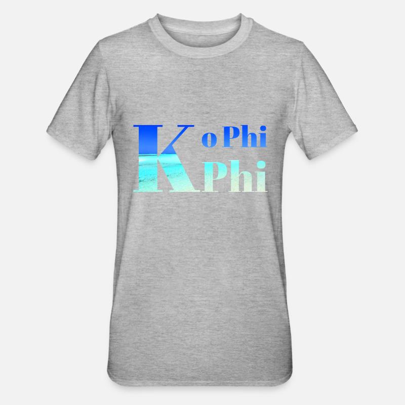 Ko Phi Phi - Unisex Polycotton T-Shirt - Grau meliert