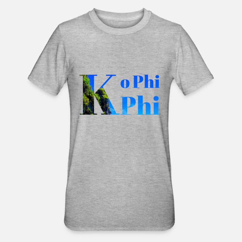 Ko Phi Phi - T-shirt polycoton Unisexe - gris chiné