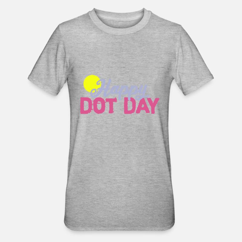 Points jour comme soleil - T-shirt polycoton Unisexe - gris chiné