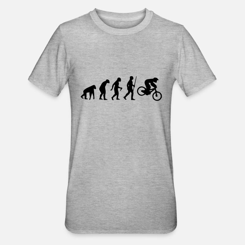MOTORCROSS EVOLUTION - Unisex Polycotton T-Shirt - heather grey