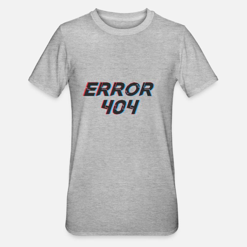Error - T-shirt polycoton Unisexe - gris chiné