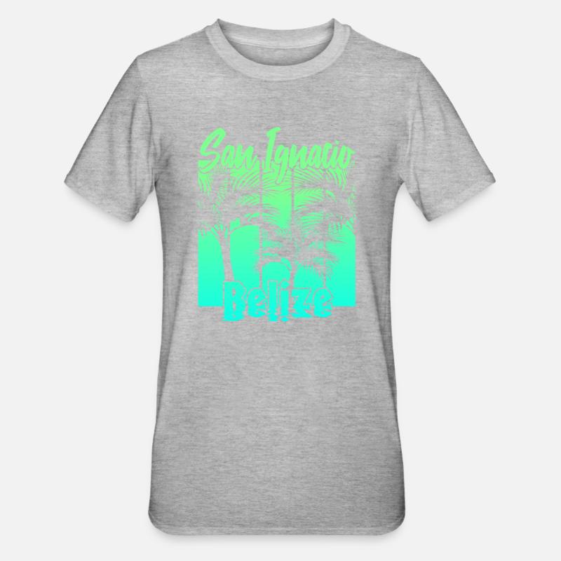 San Ignacio Belize - T-shirt polycoton Unisexe - gris chiné