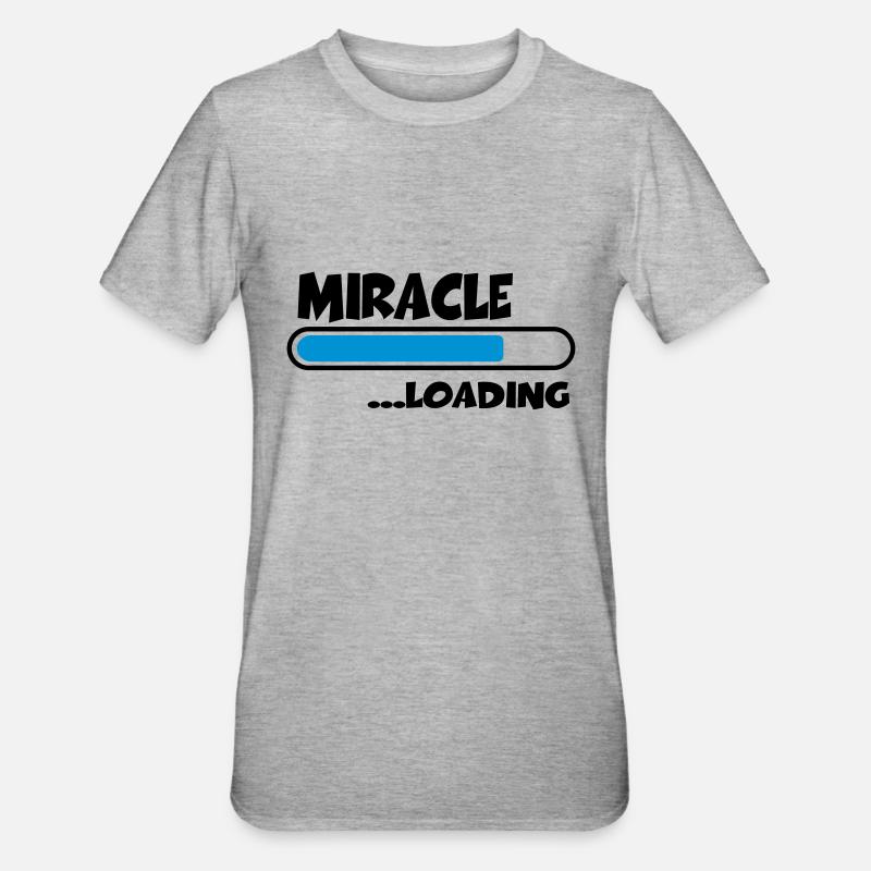 Miracle loading - Unisex Polycotton T-Shirt - heather grey