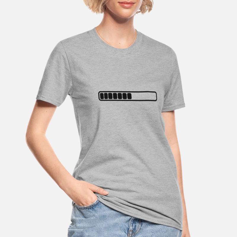 Charging indicator separate charging bars single battery level Unisex Polycotton T-Shirt