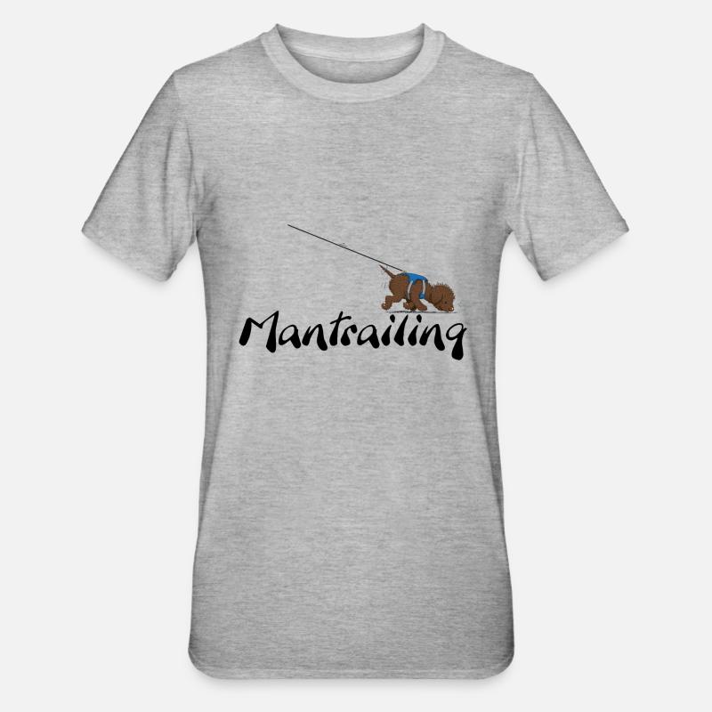 Mantrailing3 3 - T-shirt polycoton Unisexe - gris chiné
