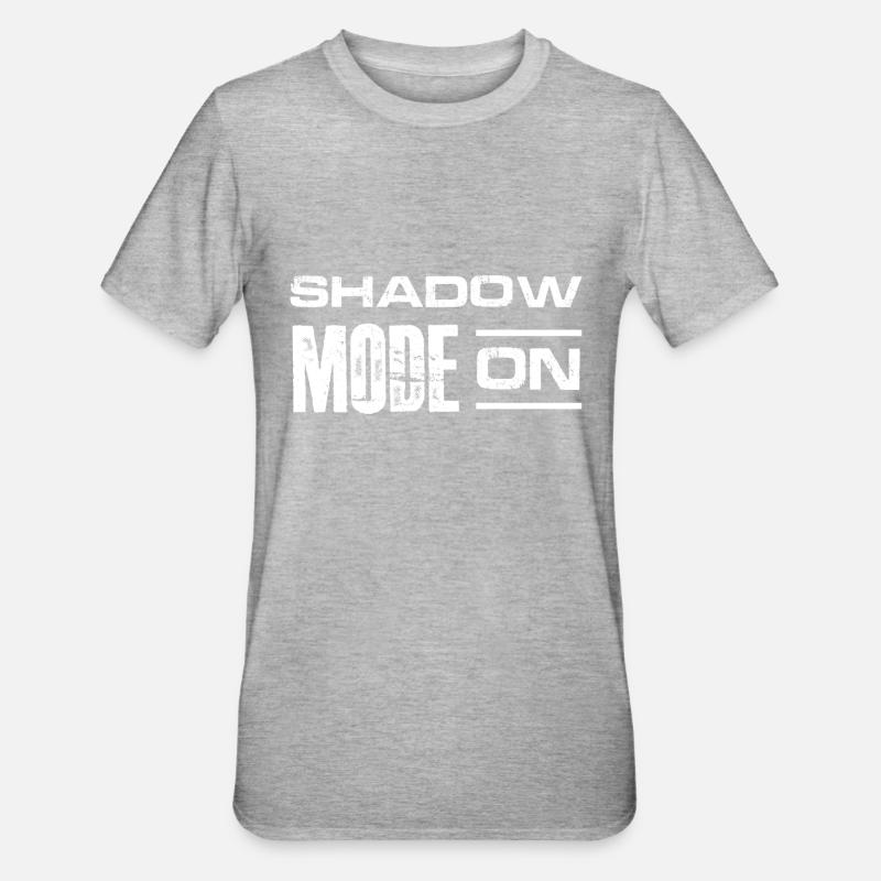 shadow mode on Design for a backstage worker - Unisex Polycotton T-Shirt - heather grey