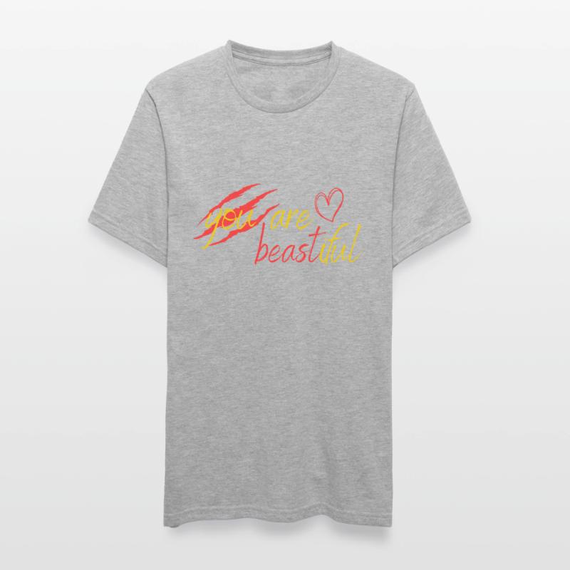 Biest oder Schönheit? Unisex Polycotton T-Shirt