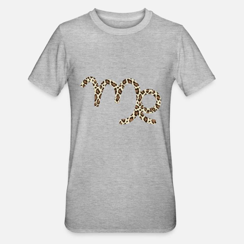 Sternzeichen Jungfrau - Unisex Polycotton T-Shirt - Grau meliert
