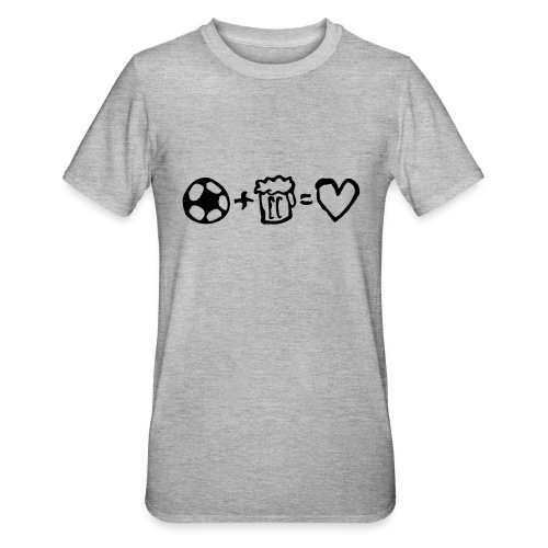 football+beer=love - Polycotton-T-shirt unisex