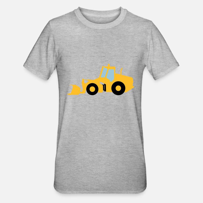 Radlader - Unisex Polycotton T-Shirt - Grau meliert