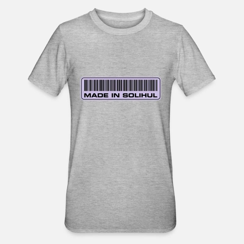 made-in-Solihul - T-shirt polycoton Unisexe - gris chiné