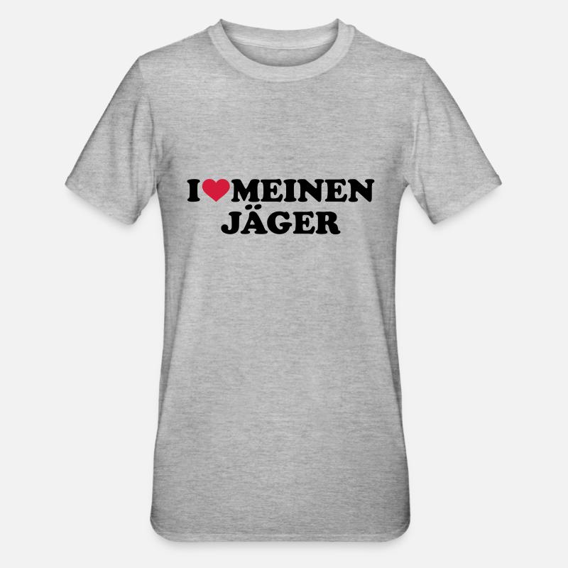 Jäger - Unisex Polycotton T-Shirt - Grau meliert