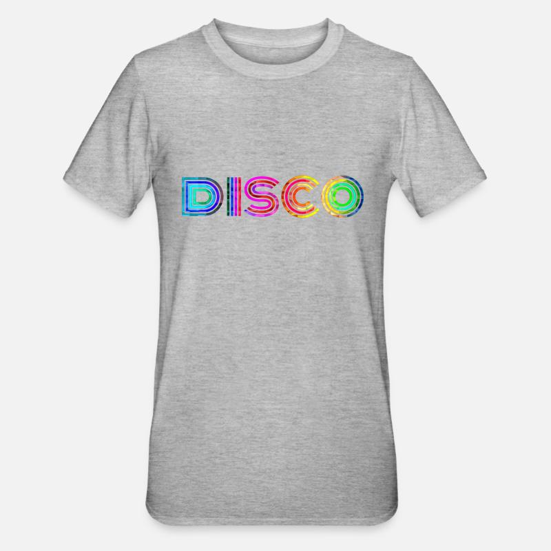 Disco - T-shirt polycoton Unisexe - gris chiné