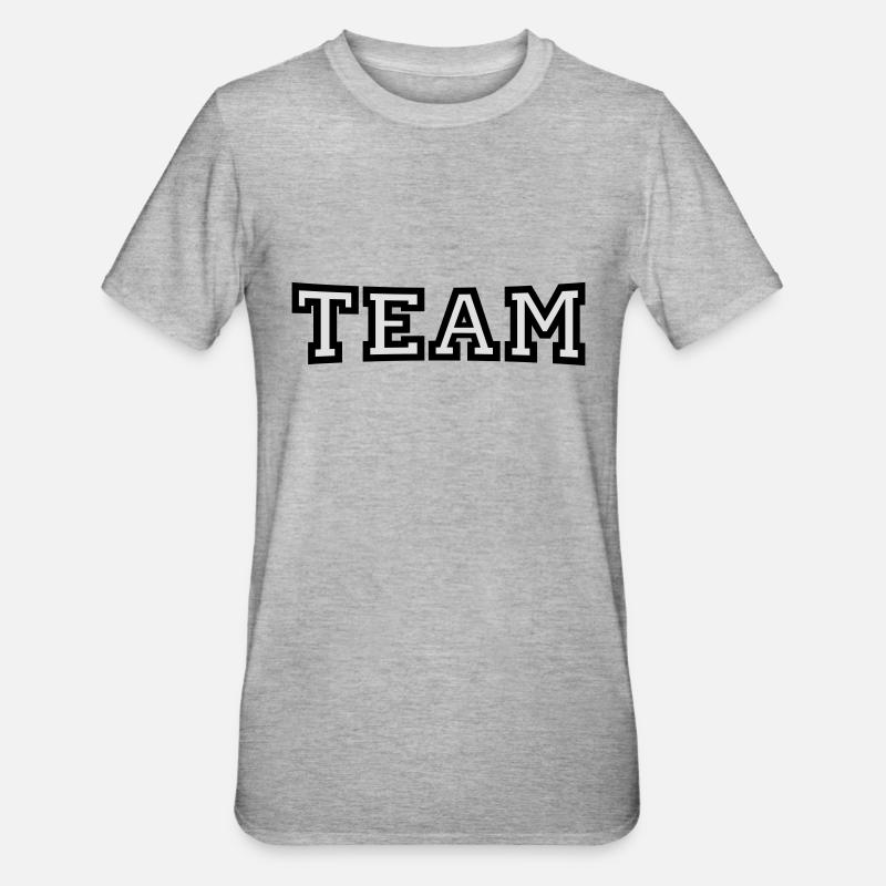 Équipe - T-shirt polycoton Unisexe - gris chiné