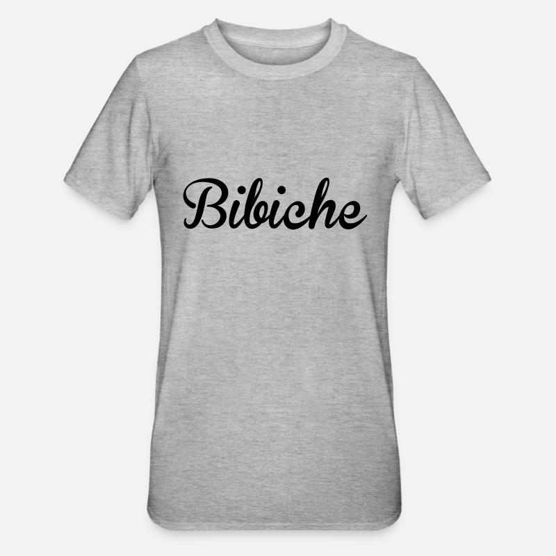 Bibiche - T-shirt polycoton Unisexe - gris chiné