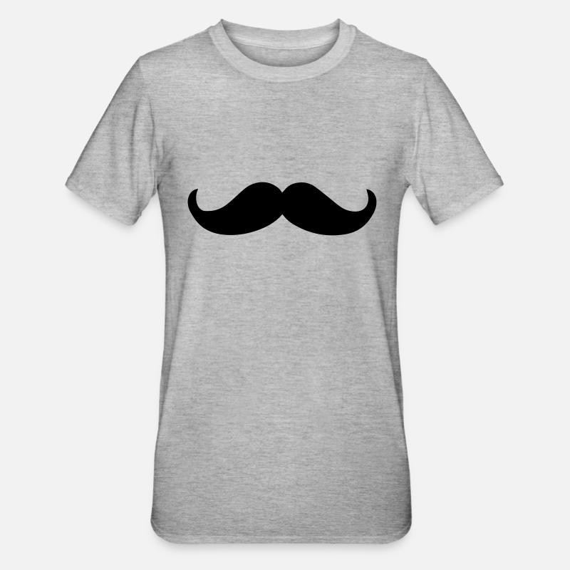 schnauzer - Unisex Polycotton T-Shirt - Grau meliert