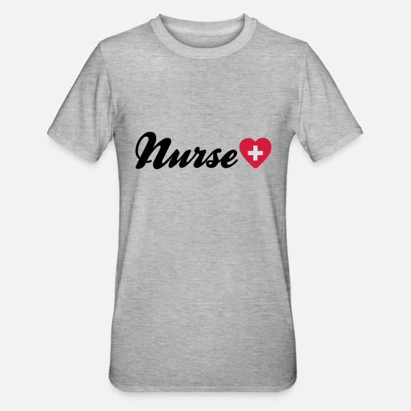 nurse - T-shirt polycoton Unisexe - gris chiné