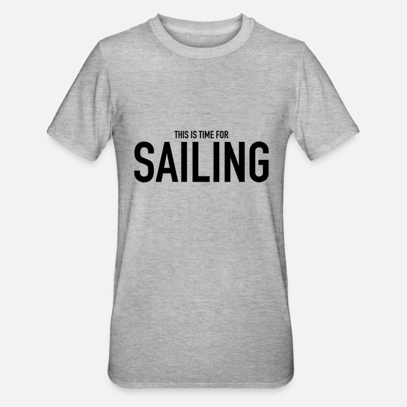 Temps de navigation - T-shirt polycoton Unisexe - gris chiné