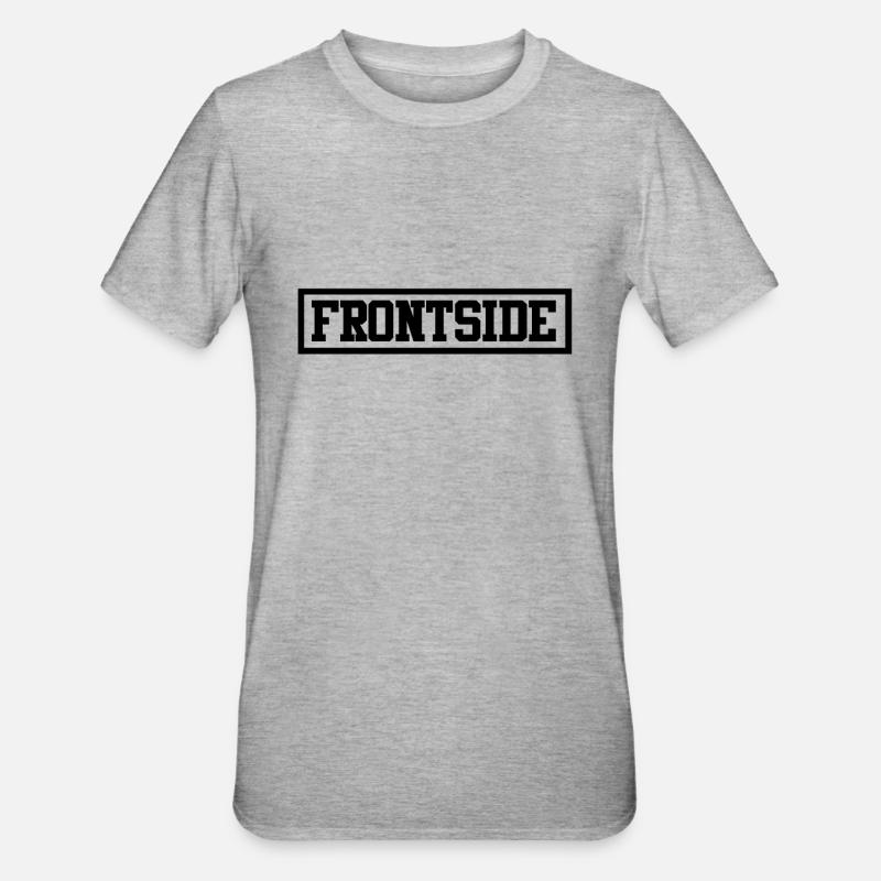 Frontside - Unisex Polycotton T-Shirt - Grau meliert