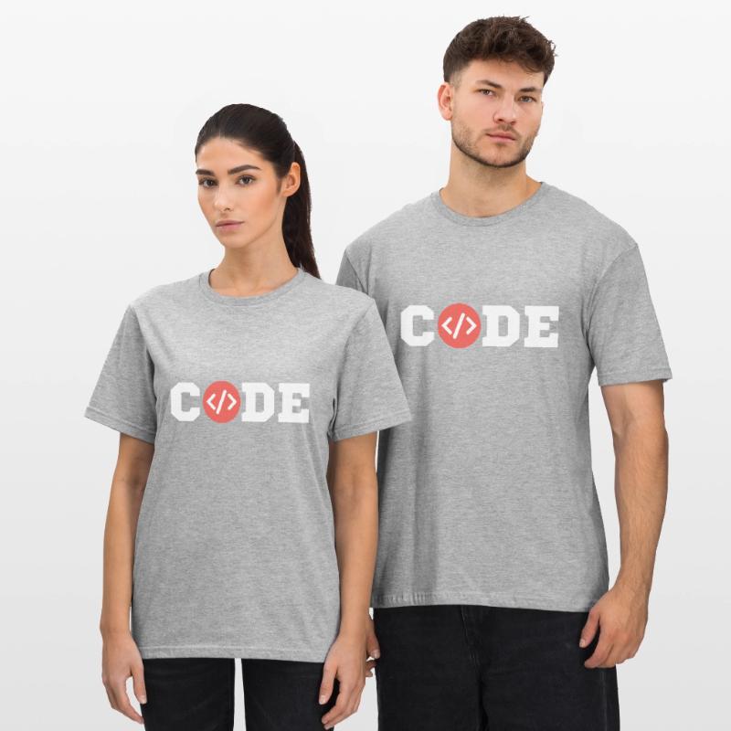 Coder Informaticien informaticien programmeur T-shirt polycoton Unisexe
