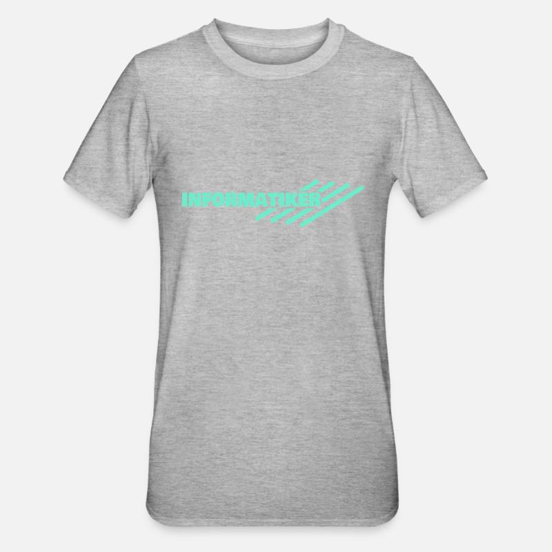 Informatiker - Unisex Polycotton T-Shirt - Grau meliert