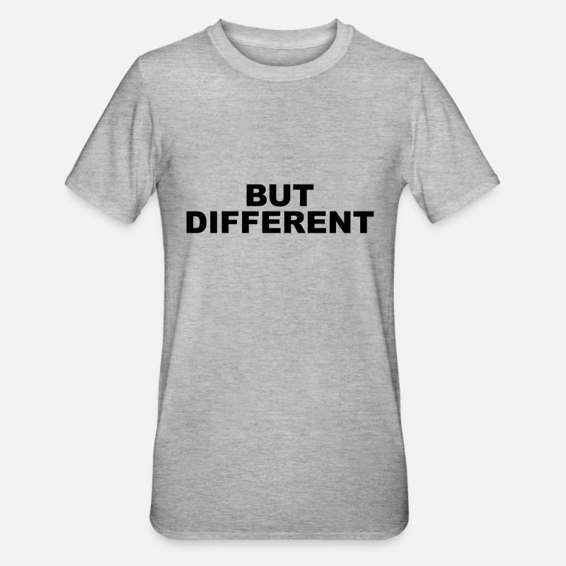 Same Same but different - Unisex Polycotton T-Shirt - Grau meliert