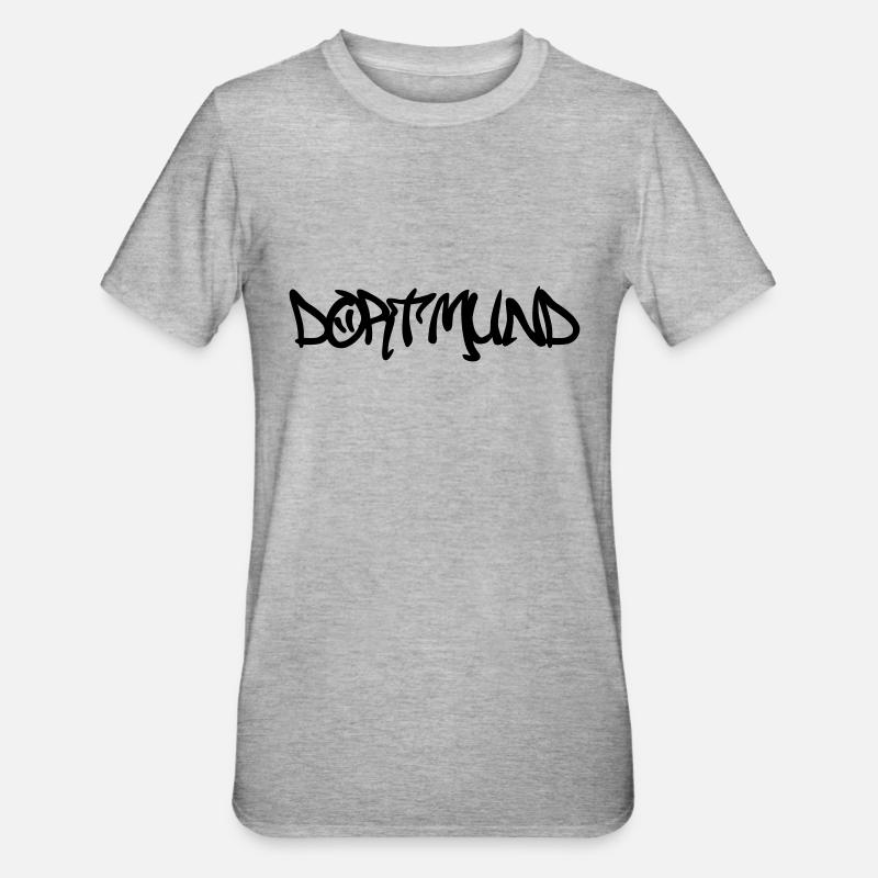 Dortmund Graffiti - T-shirt polycoton Unisexe - gris chiné