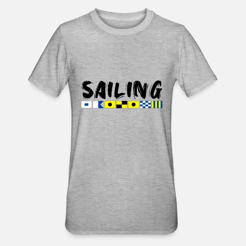 Code du drapeau - T-shirt polycoton Unisexe - gris chiné