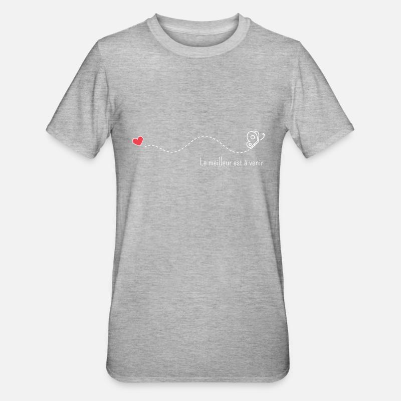 Le meilleur est à venir - T-shirt polycoton Unisexe - gris chiné
