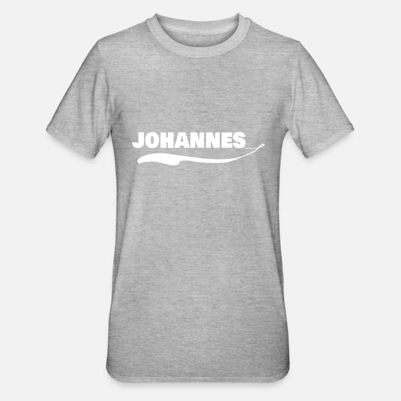 Cadeau pour John - T-shirt polycoton Unisexe - gris chiné