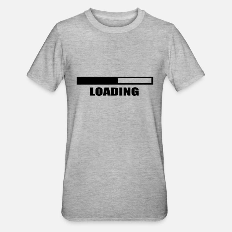 Loading - Unisex Polycotton T-Shirt - Grau meliert