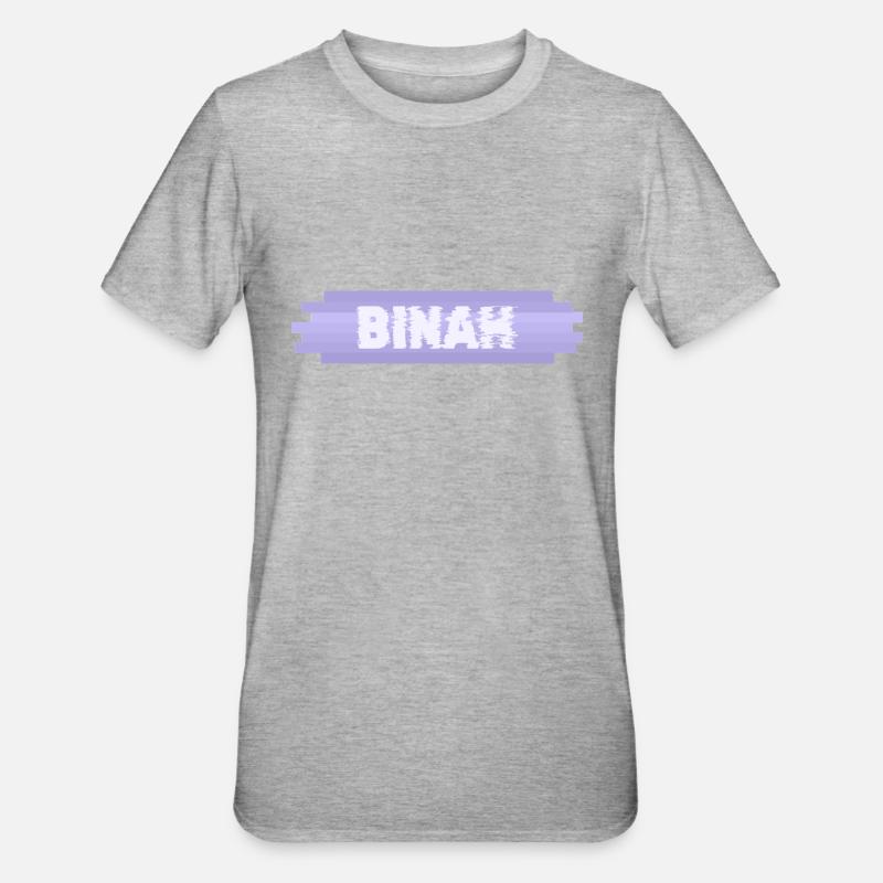 Mutter Binah - Unisex Polycotton T-Shirt - Grau meliert