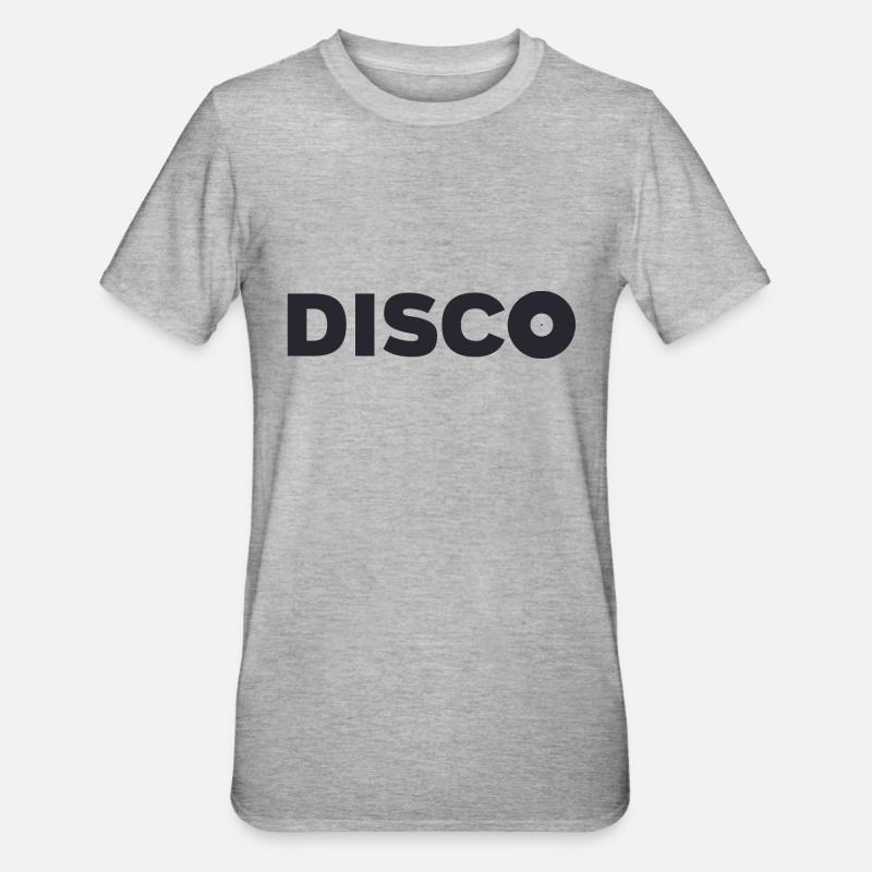 discothèque - T-shirt polycoton Unisexe - gris chiné