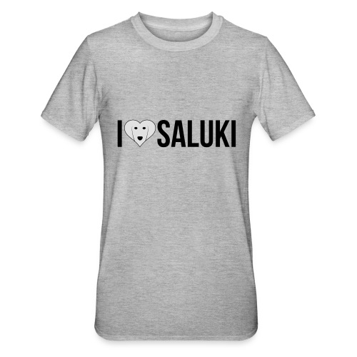 I Love Saluki - Maglietta unisex, mix cotone e poliestere