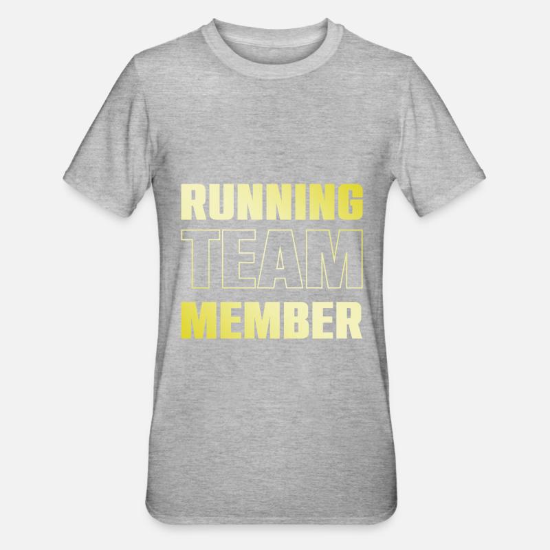 Équipe de course - T-shirt polycoton Unisexe - gris chiné
