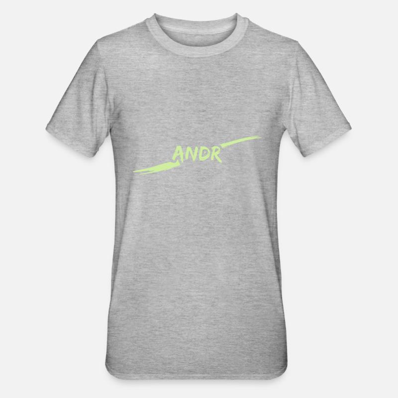 Cadeau pour André - T-shirt polycoton Unisexe - gris chiné