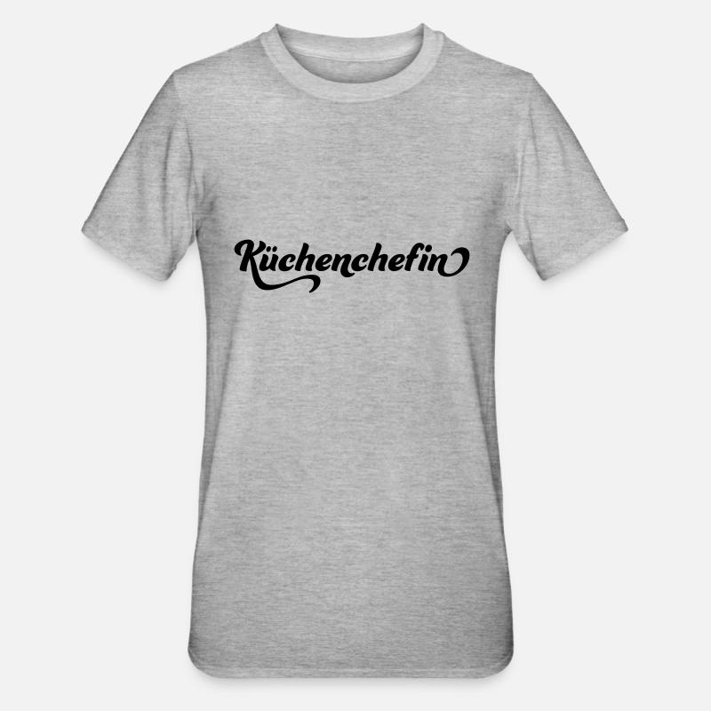 Kochen - Unisex Polycotton T-Shirt - Grau meliert