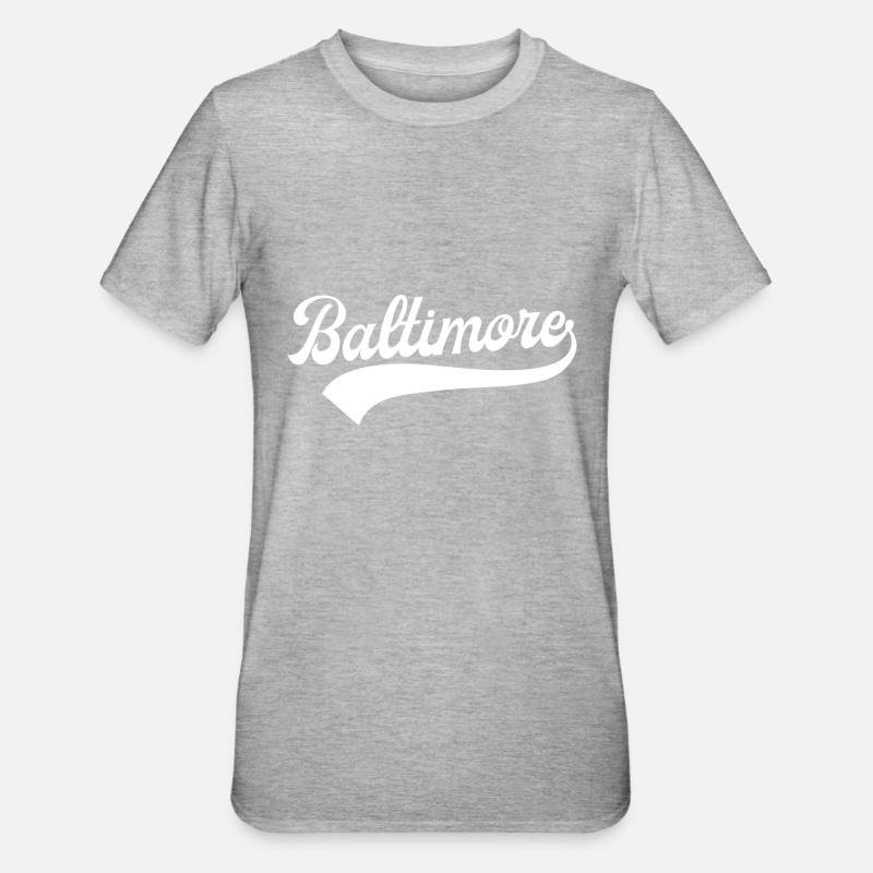 Baltimore - T-shirt polycoton Unisexe - gris chiné