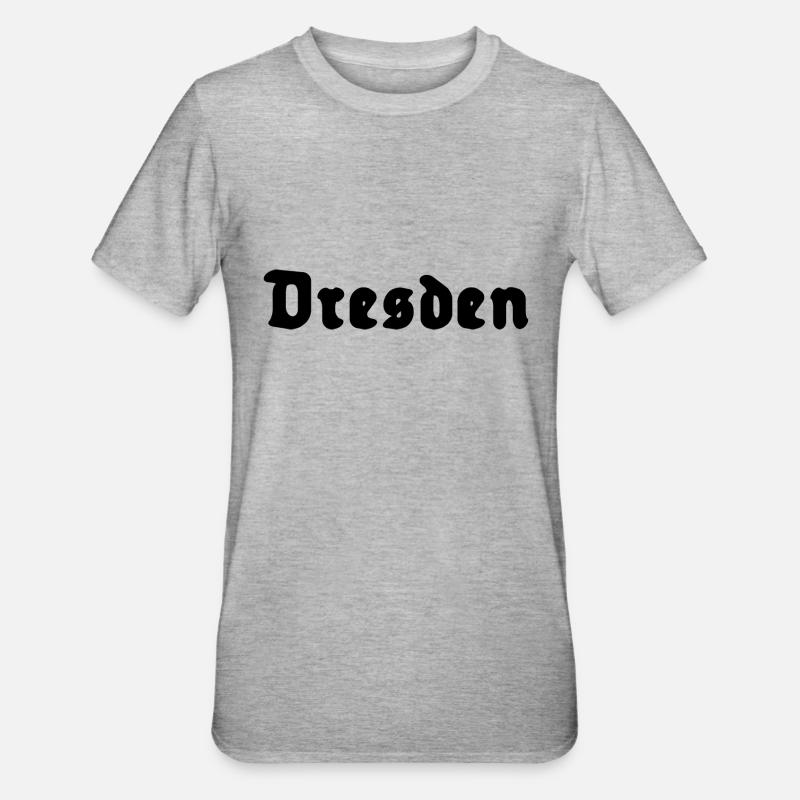 Dresden - Unisex Polycotton T-Shirt - Grau meliert