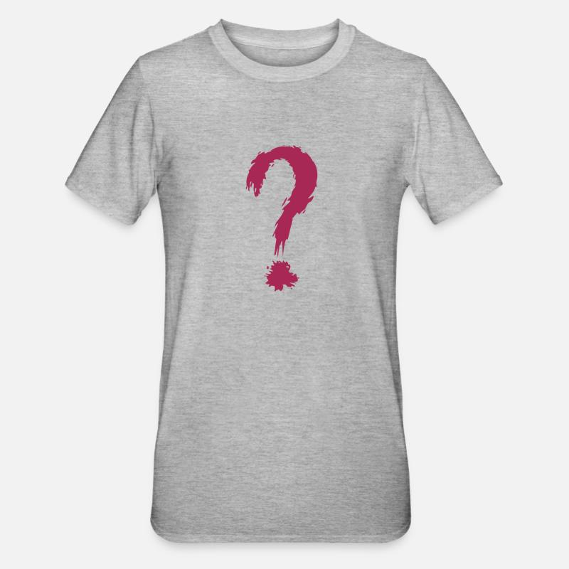Point d'interrogation - T-shirt polycoton Unisexe - gris chiné