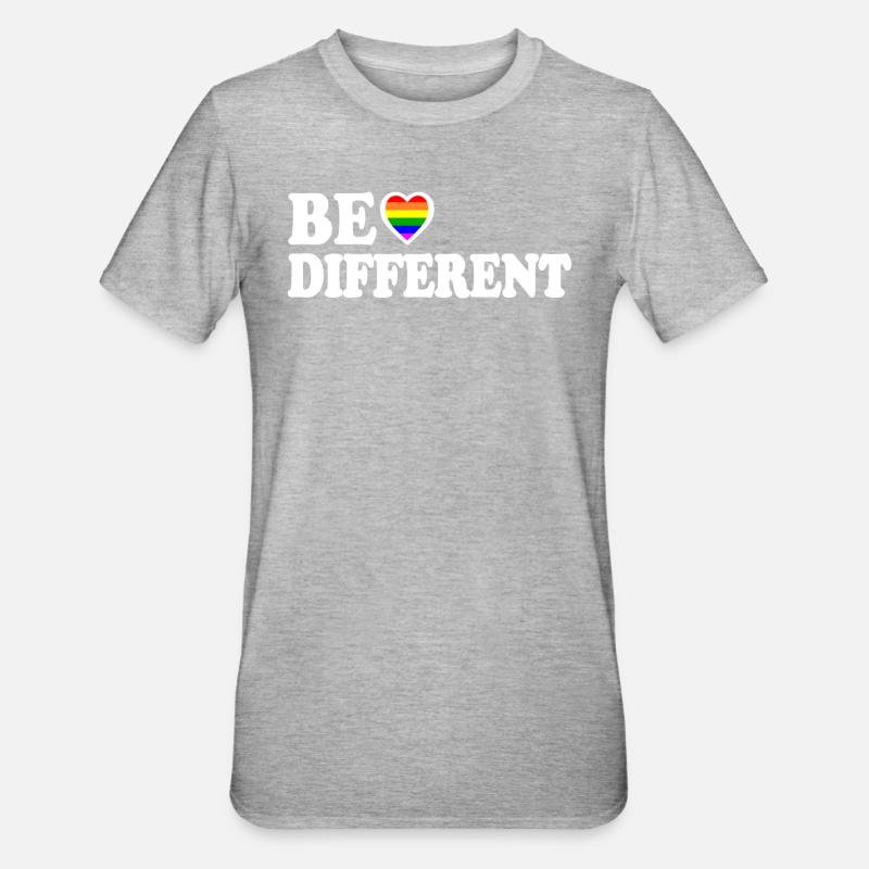 Be different - T-shirt polycoton Unisexe - gris chiné