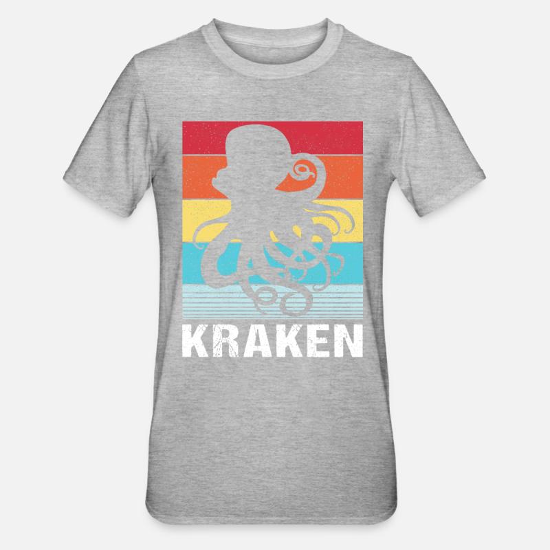 Pieuvre Pieuvre Pieuvre Pieuvre Pieuvre - T-shirt polycoton Unisexe - gris chiné