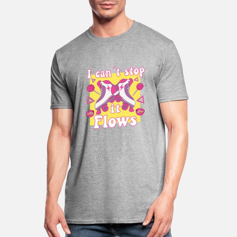 I Cant Stop It Flows Roller Skates Rollerskating Unisex Polycotton T-Shirt