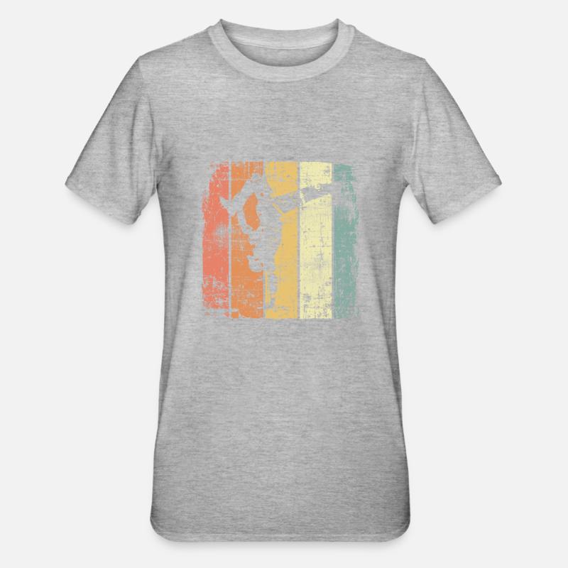 Breakdancer breakdance vintage - T-shirt polycoton Unisexe - gris chiné