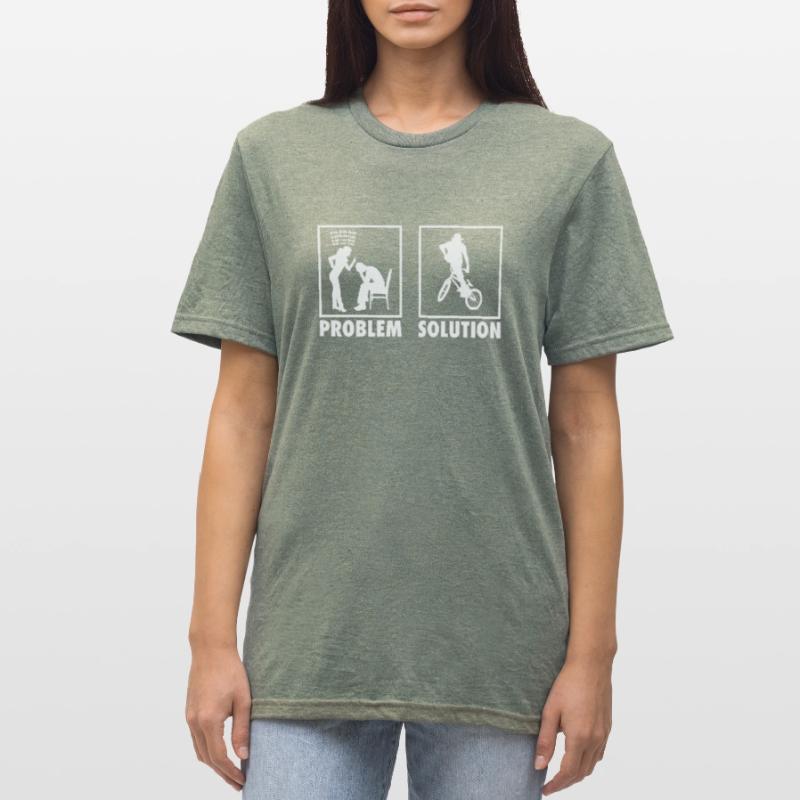 BMX Bikers Statement Problem Solution. Unisex Polycotton T-Shirt