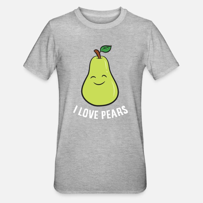 Pear - I Love Pears - Unisex Polycotton T-Shirt - undefined