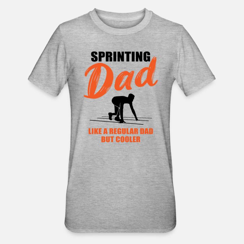 Cool Sprinter Papa Champion - T-shirt polycoton Unisexe - gris chiné