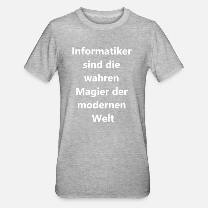 Cadeau Magic Code - T-shirt polycoton Unisexe - gris chiné