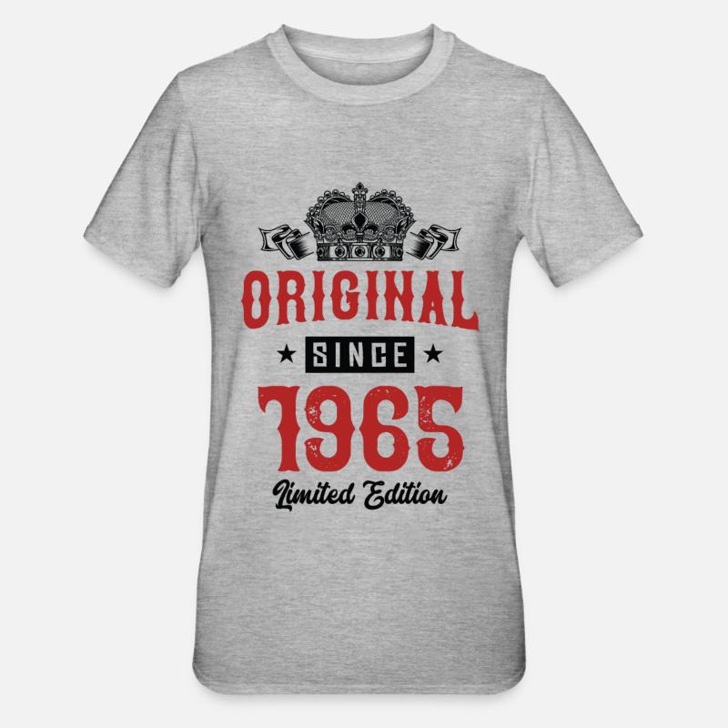 1965 Édition limitée - T-shirt polycoton Unisexe - gris chiné